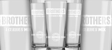 Brothers 25th Anniversary Glasses