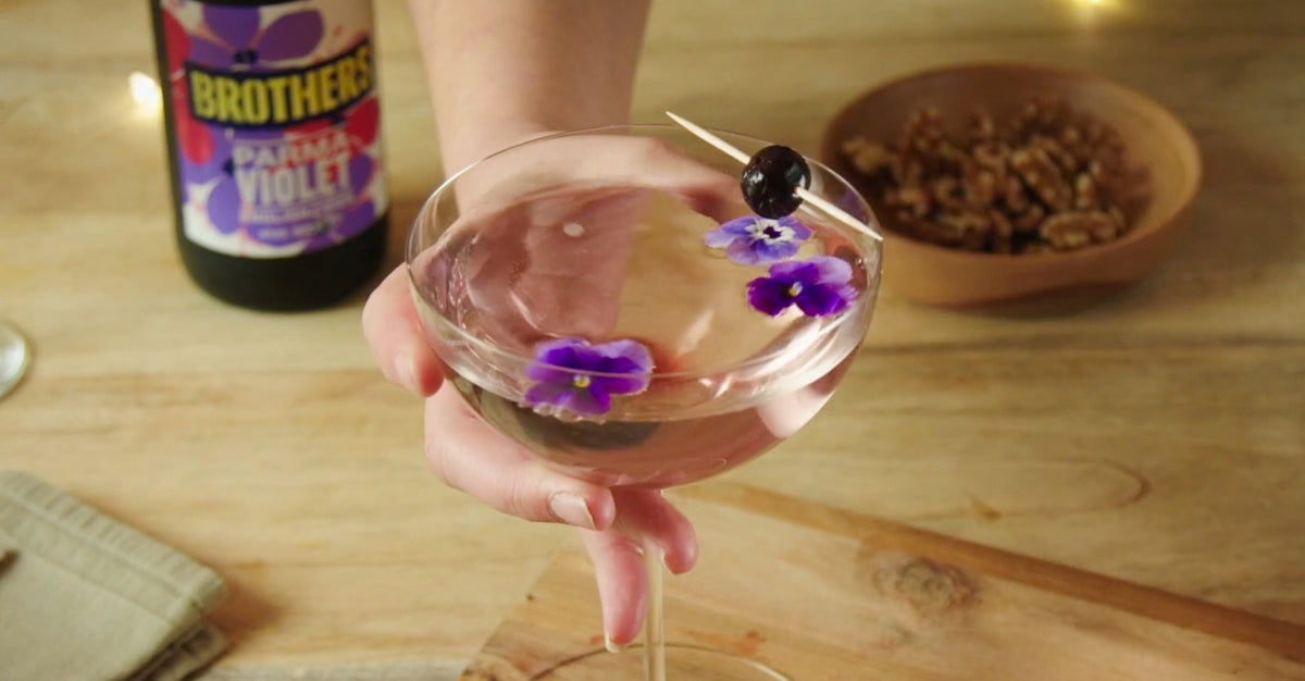 Parma Violet Purple Velvet cider cocktail Brothers Cider