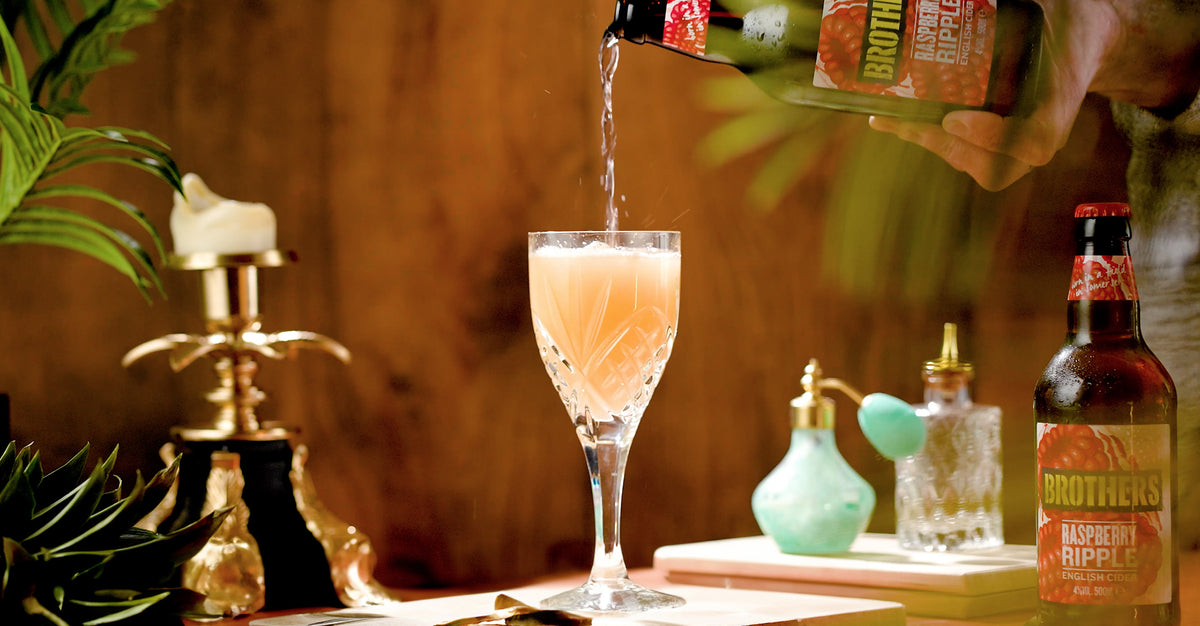 Brothers Raspberry Ripple Colada Cocktail Brothers Cider