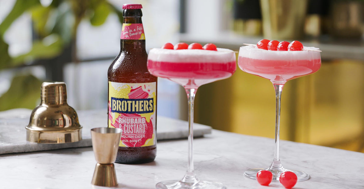 Rhubarb & Custard Lady Rhubarb Cocktail Brothers Cider