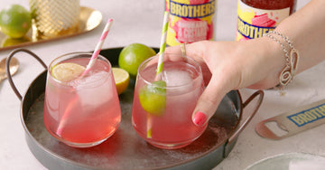 Rhubarb & Custard Cider Negroni Cocktail
