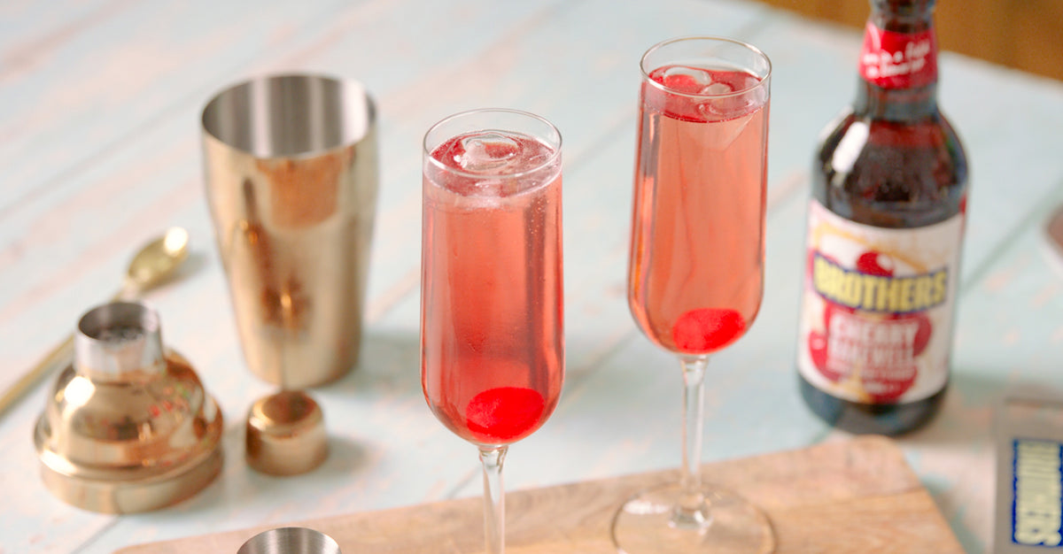 Cherry Bakewell Cider Tart Fizz Cocktail Brothers Cider