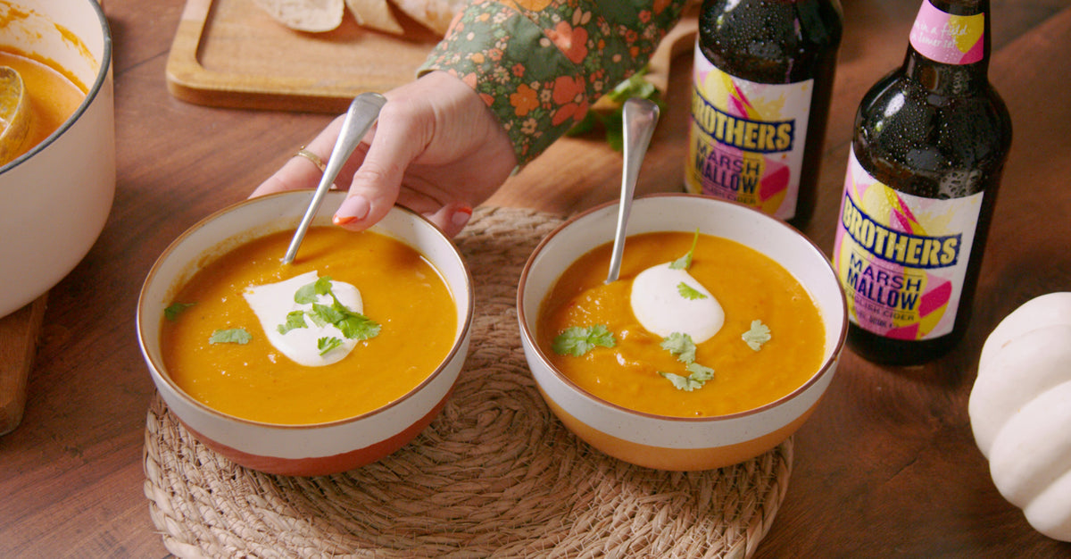 Marshmallow Cider & Butternut Squash Soup Brothers Cider