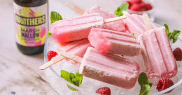 Marshmallow & Raspberry Cider Ice Lollies