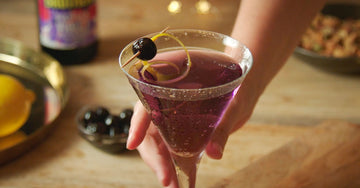 Purple Rain Cocktail - Parma Violet cider