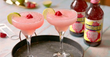 Rhubarb & Custard Summer Slushie cocktail