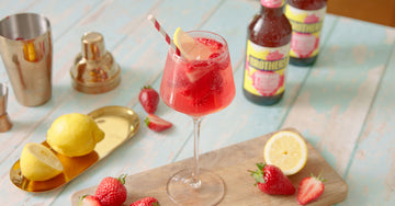 Rhubarb & Custard Cider Summer Fizz Cocktail