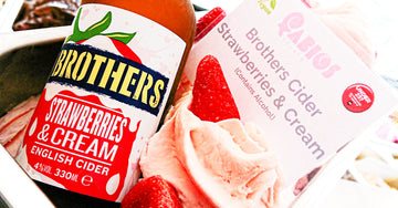 Strawberries and Cream cider ice cream