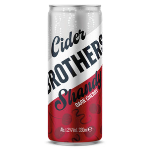 Brothers Dark Cherry Shandy can on a white background