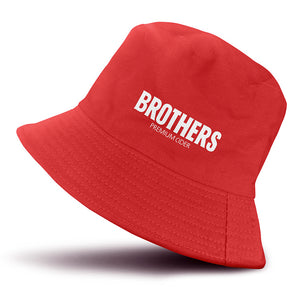 Brothers Red/Black revisible bucket hat