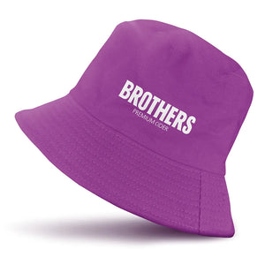 Brothers reversible Festival bucket hat - purple