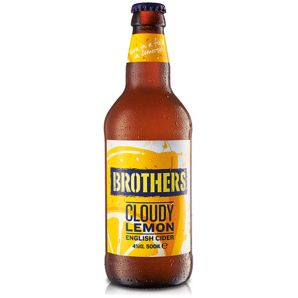 Brothers Cloudy Lemon fruit cider 500ml bottle