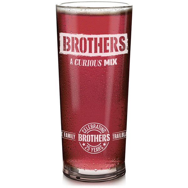 Brothers Pint Glass with Wild Fruit Cider